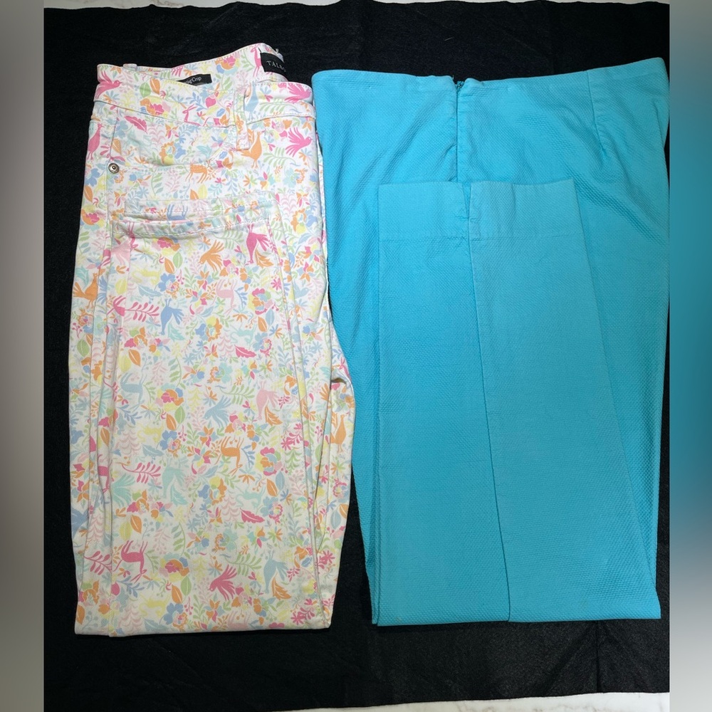 🥳🥳$5 EACH! Talbots women’s Jagging crop jeans & Heritage Turquoise, 8, 2 pairs